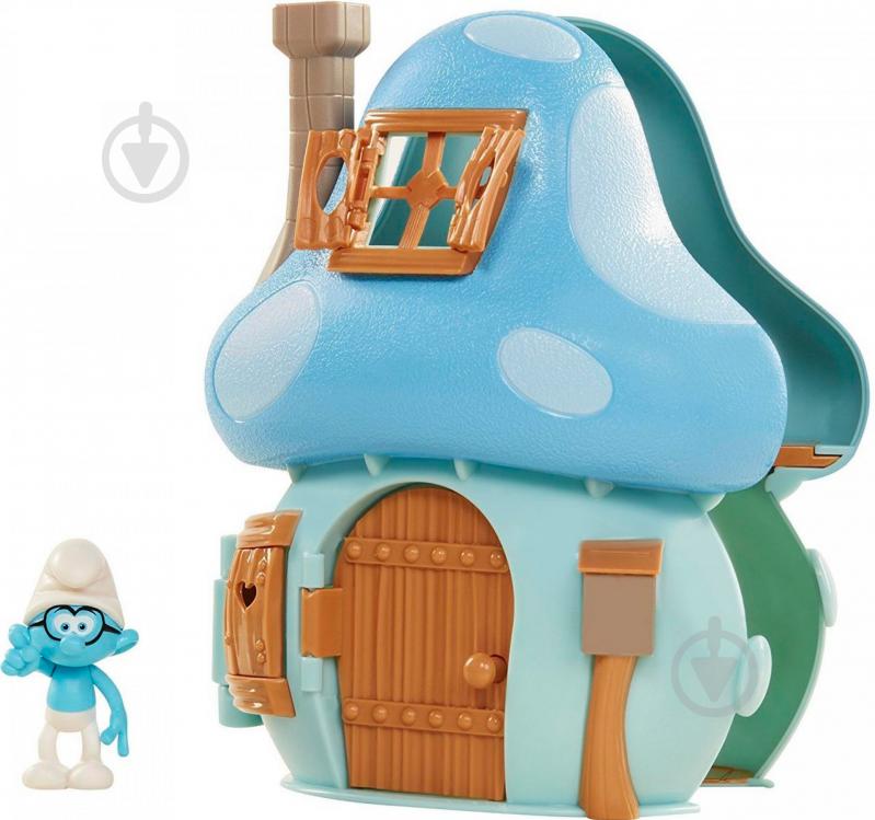 Набір фігурок Jakks Pacific Smurfs Mushroom House Brainy Smurf 96572 (96570) - фото 2