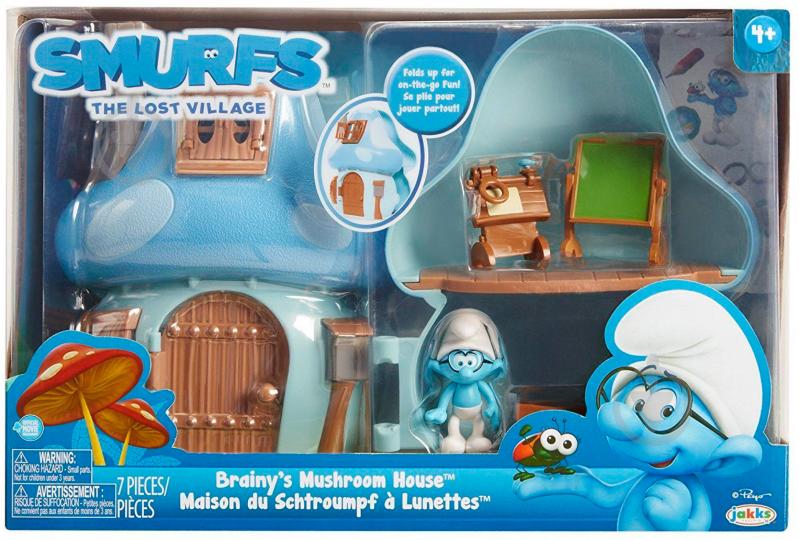 Набір фігурок Jakks Pacific Smurfs Mushroom House Brainy Smurf 96572 (96570) - фото 6