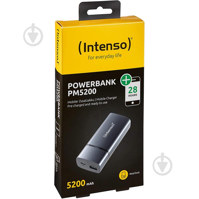 Повербанк Intenso PM5200 5200 mAh black (PB930241) - фото 2