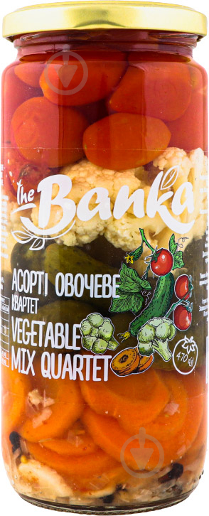 Асорті овочеве the Banka Квартет Vegetable mix quartet 470г - фото 1