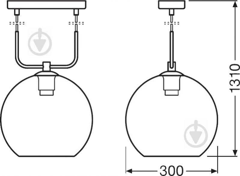 Светильник подвесной Ledvance Globe Pendant 1x60 Вт E27 серый - фото 7