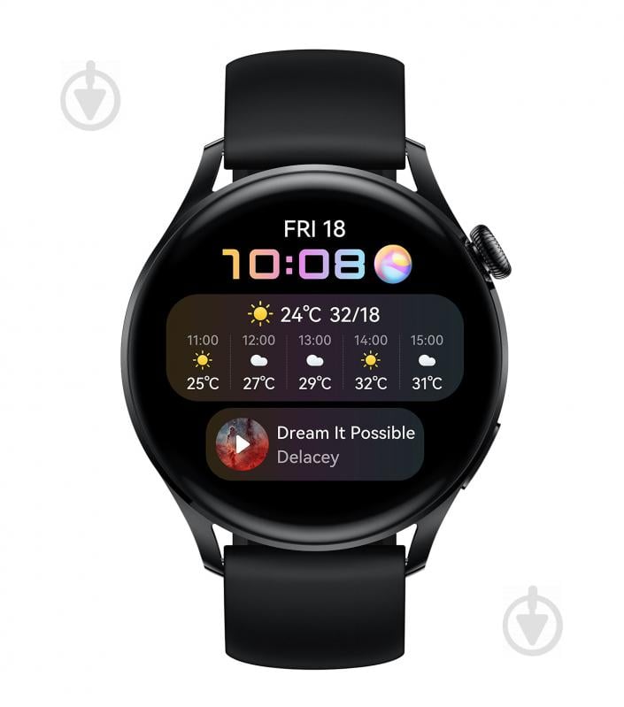 Смарт-годинник Huawei Watch 3 black (55026820) - фото 3