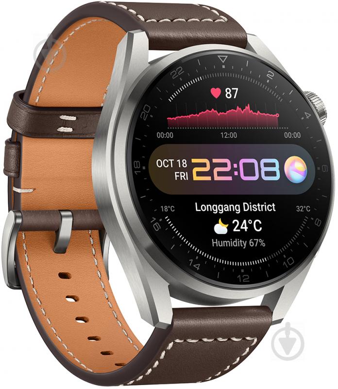 Смарт-годинник Huawei Watch 3 Pro Classic titanium (55026781) - фото 2