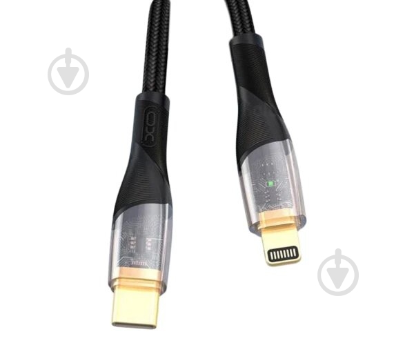 Кабель Xo USB C- L NB-Q223A 27W 1 м black - фото 2