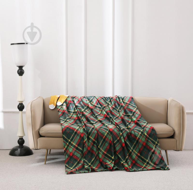 Набір Gift Green Mesh плед і шкарпетки 150x200 см зелений La Nuit - фото 2