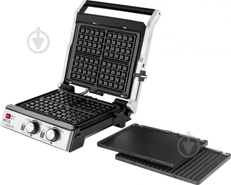 Вафельница-гриль ECG KG 2033 Duo Grill & Waffle - фото 13