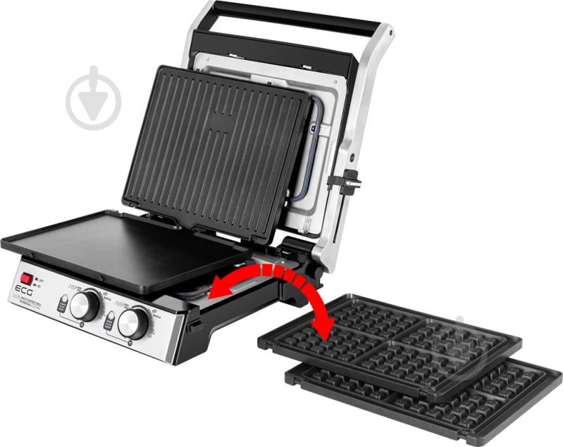 Вафельница-гриль ECG KG 2033 Duo Grill & Waffle - фото 15