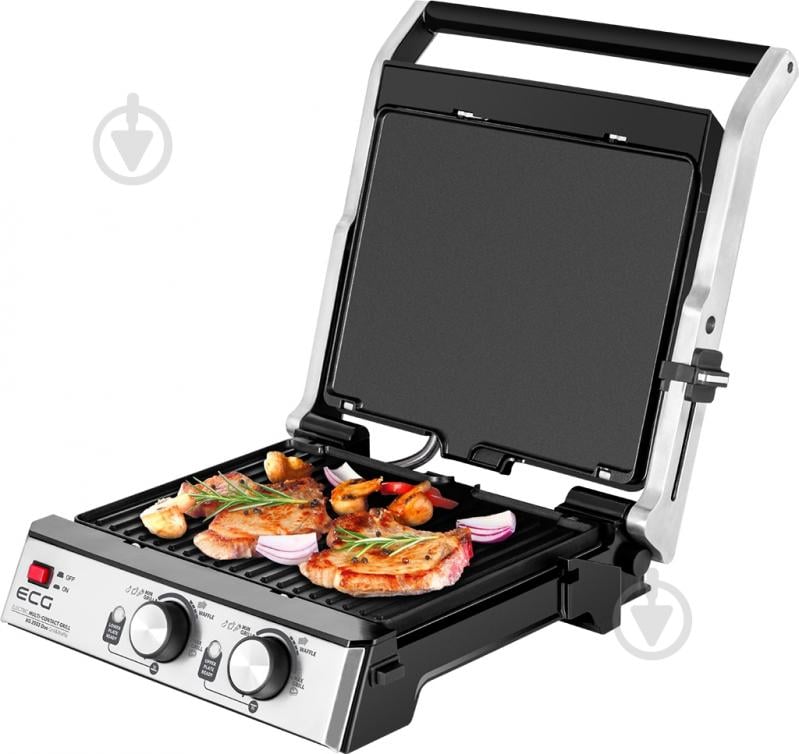 Вафельница-гриль ECG KG 2033 Duo Grill & Waffle - фото 5