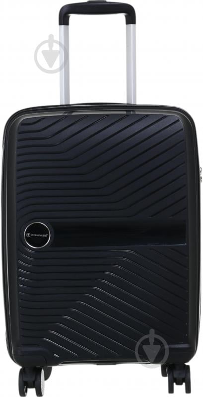 Чемодан Compass PP-849 S черный - фото 2