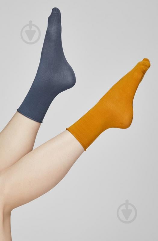 Набір шкарпеток жіночих Legs G05 SOCKS BAMBOO р.36-40 теракот/блакитний 2 шт. - фото 1