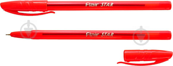 Ручка шариковая Flair Star 1188 красная - фото 1