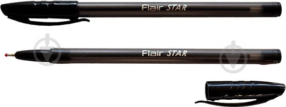 Ручка шариковая Flair Star 1188 черная - фото 1