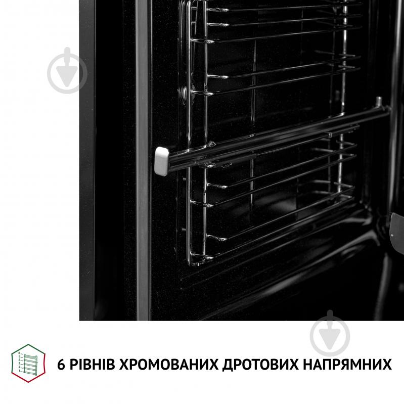 Духовой шкаф Perfelli DIAMOND 6D10NS NERO электрический встраиваемый - фото 15