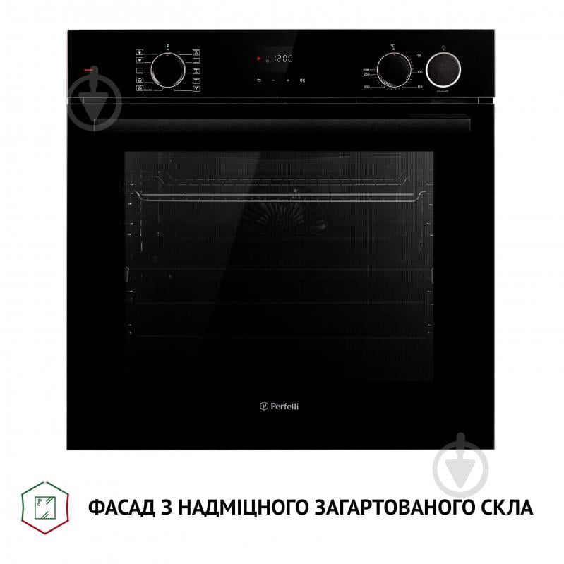 Духовой шкаф Perfelli DIAMOND 6D10NS NERO электрический встраиваемый - фото 6