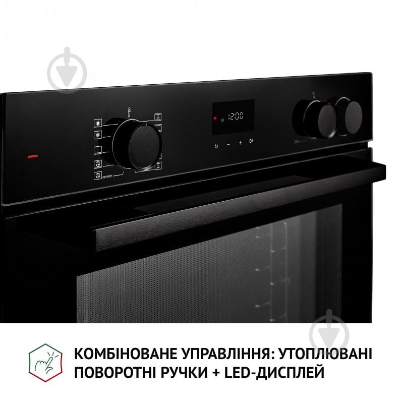 Духовой шкаф Perfelli DIAMOND 6D10NS NERO электрический встраиваемый - фото 7