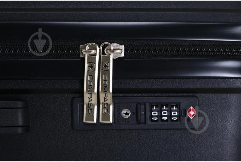 Чемодан Compass PP-849 M черный - фото 8