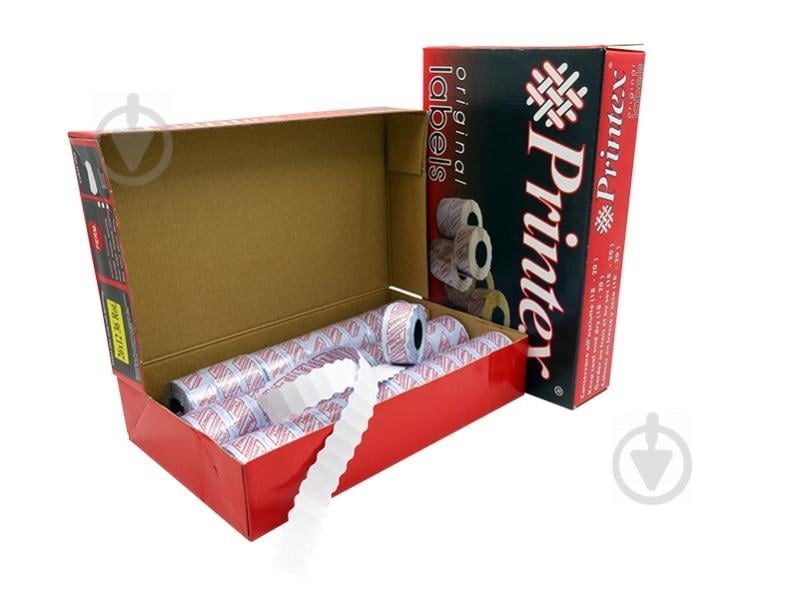 Этикетки-ценники Printex 26х12 мм белые фигурные - фото 3