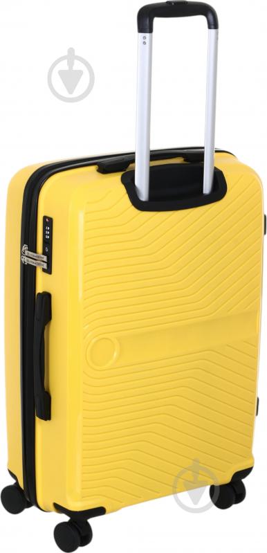 Чемодан Compass PP-849 M желтый - фото 4