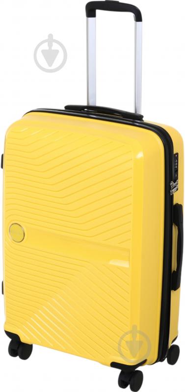 Чемодан Compass PP-849 M желтый - фото 5