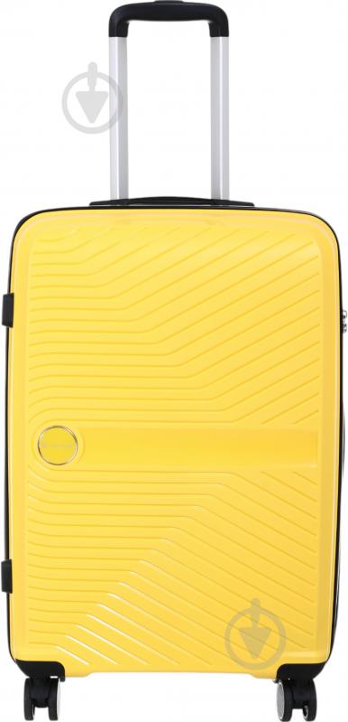 Чемодан Compass PP-849 M желтый - фото 2