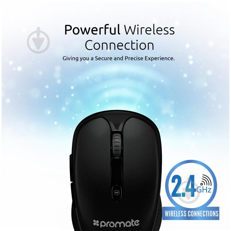 Мышь Promate Wireless black (clix-4.black) - фото 3