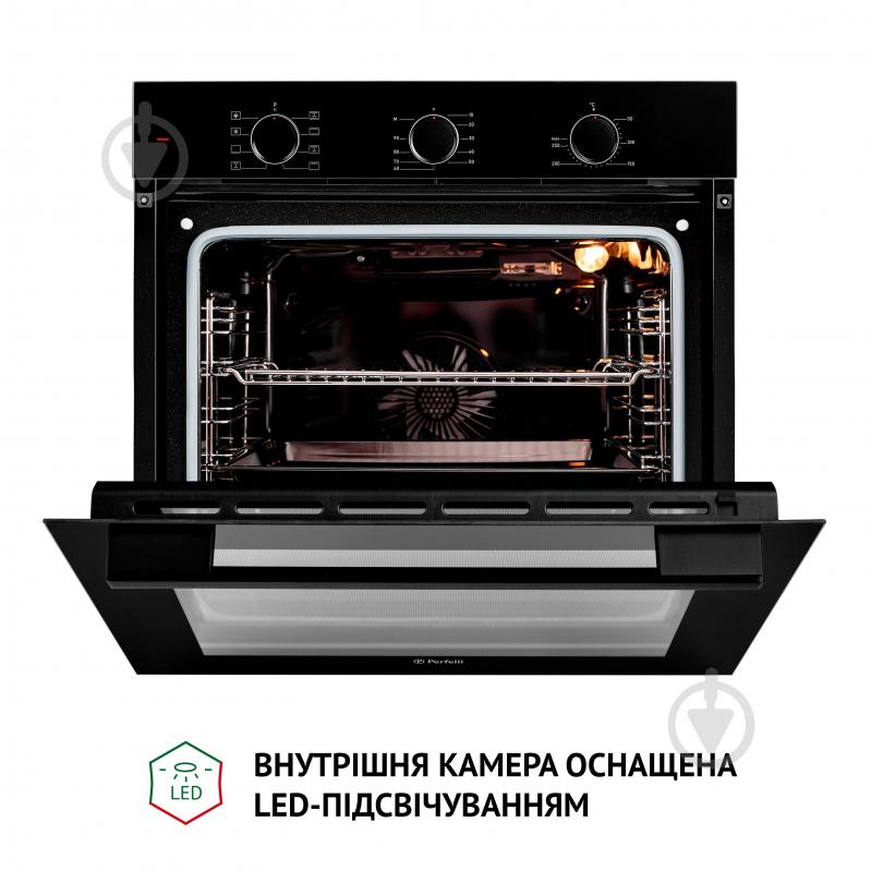 Духова шафа Perfelli DIAMOND 6M8L NERO електрична вбудовувана - фото 11