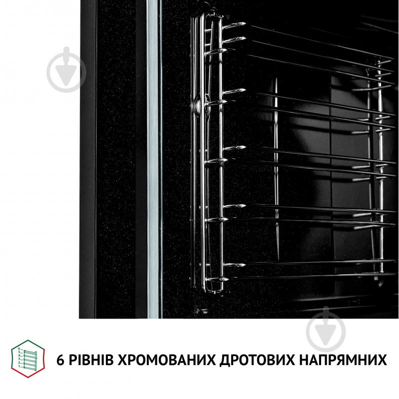 Духова шафа Perfelli DIAMOND 6M8L NERO електрична вбудовувана - фото 9