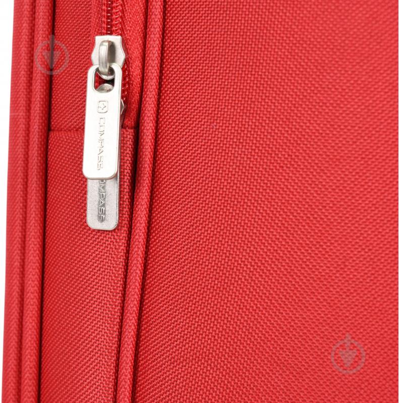 Чемодан Compass MS-2502 50 л красный 41x24x64 см M - фото 5
