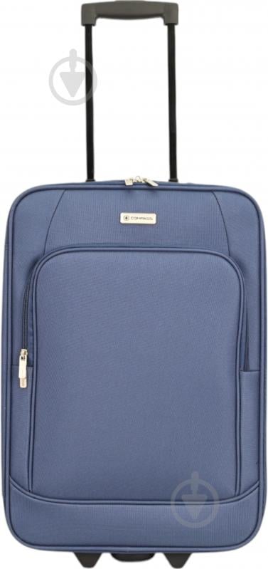 Чемодан Compass MS-2502 30 л синий 36x20x54 см S - фото 1 Чемодан Compass MS-2502 30 л синий 36x20x54 см S - фото 1