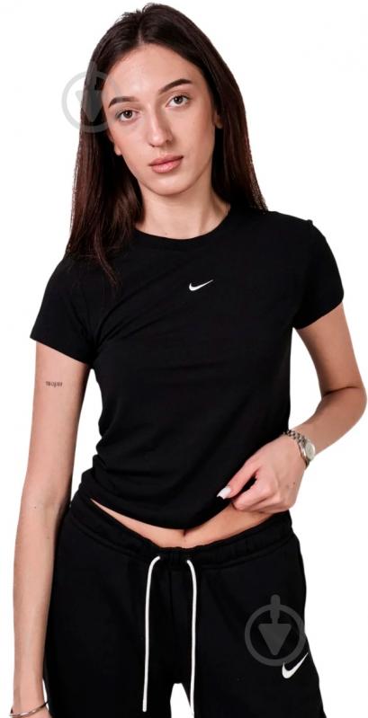 Футболка Nike W NSW NK CHLL KNT MD CRP FV5508-010 р.S чорний - фото 1