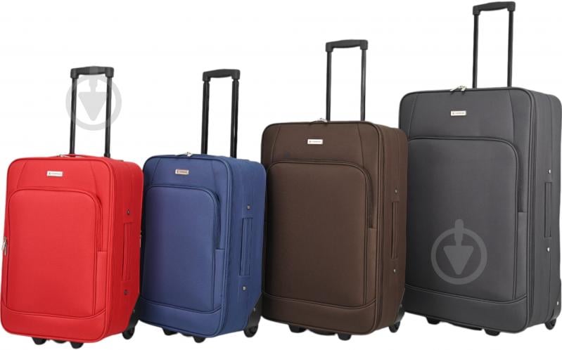 Чемодан Compass MS-2502 80 л красный 46x27x74 см L - фото 7