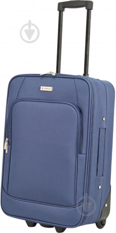 Валіза Compass MS-2502 80 л синій 46x27x74 см L - фото 2