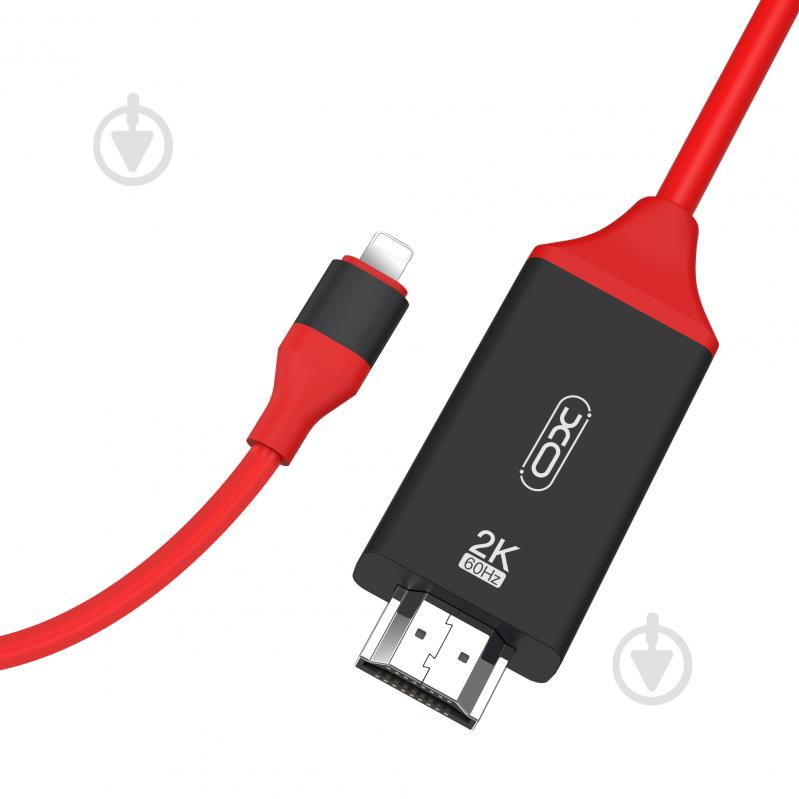 Кабель Xo Lightning-HDMI GB006 1,8 м red - фото 1