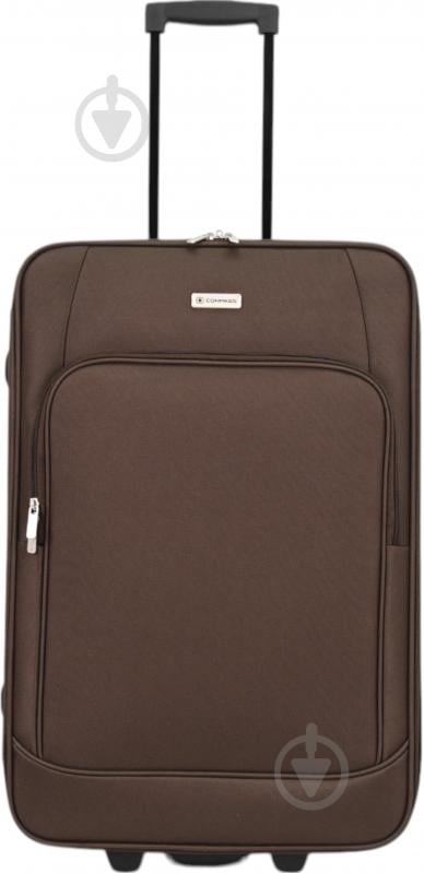 Чемодан Compass MS-2502 80 л коричневый 46x27x74 см L - фото 1 Чемодан Compass MS-2502 80 л коричневый 46x27x74 см L - фото 1