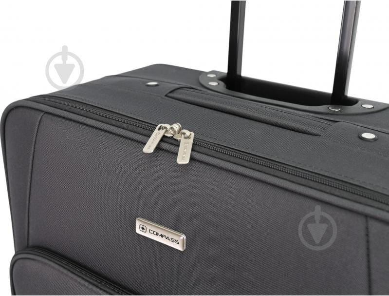 Валіза Compass MS-2502 30 л темно-сірий 36x20x54 см S - фото 3