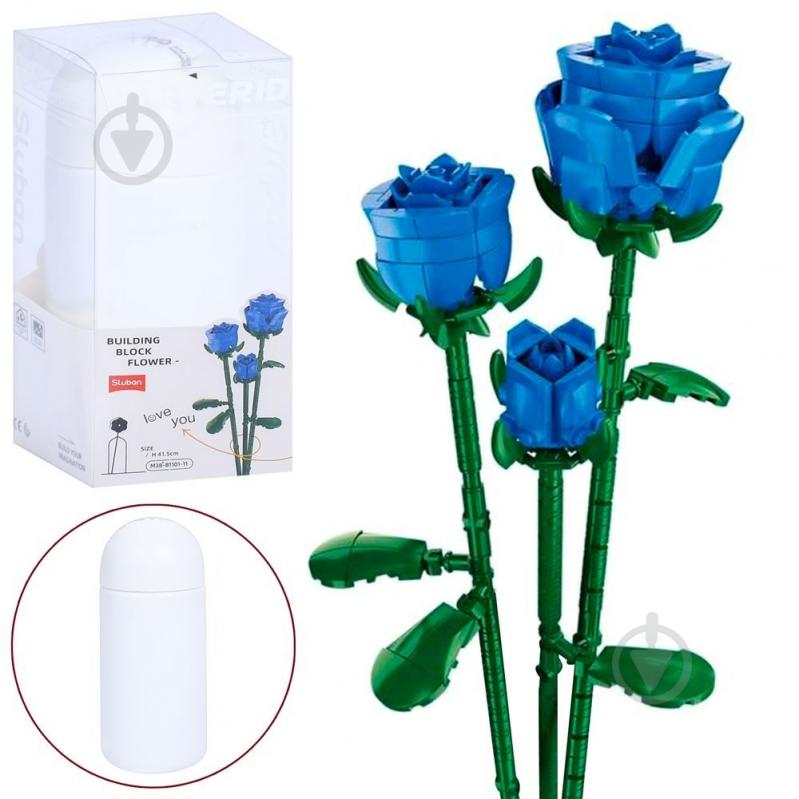 Конструктор Sluban Блакитні троянди M38-B1101-11 - фото 1