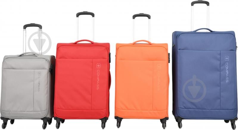 ᐉ Чемодан Compass MS-2501 35 л красный 56x38x20 см S • Купить в