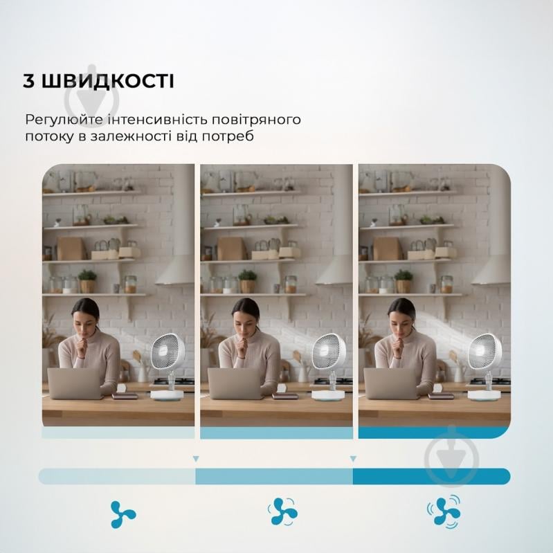 Вентилятор портативний CECOTEC Telescopic fan EnergySilence 1000 FoldAir Portable (CCTC-08361) - фото 7 Вентилятор портативний CECOTEC Telescopic fan EnergySilence 1000 FoldAir Portable (CCTC-08361) - фото 7