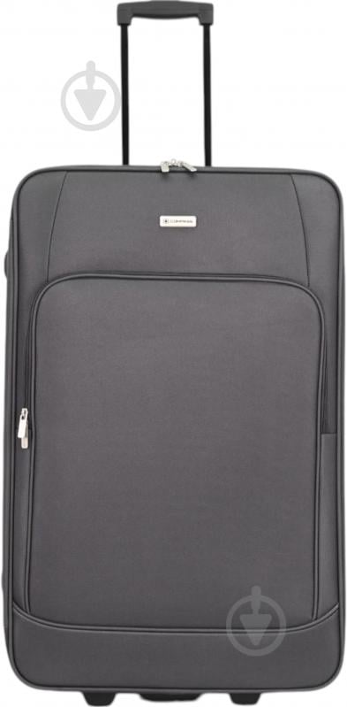 Валіза Compass MS-2502 80 л темно-сірий 46x27x74 см L - фото 1 Валіза Compass MS-2502 80 л темно-сірий 46x27x74 см L - фото 1