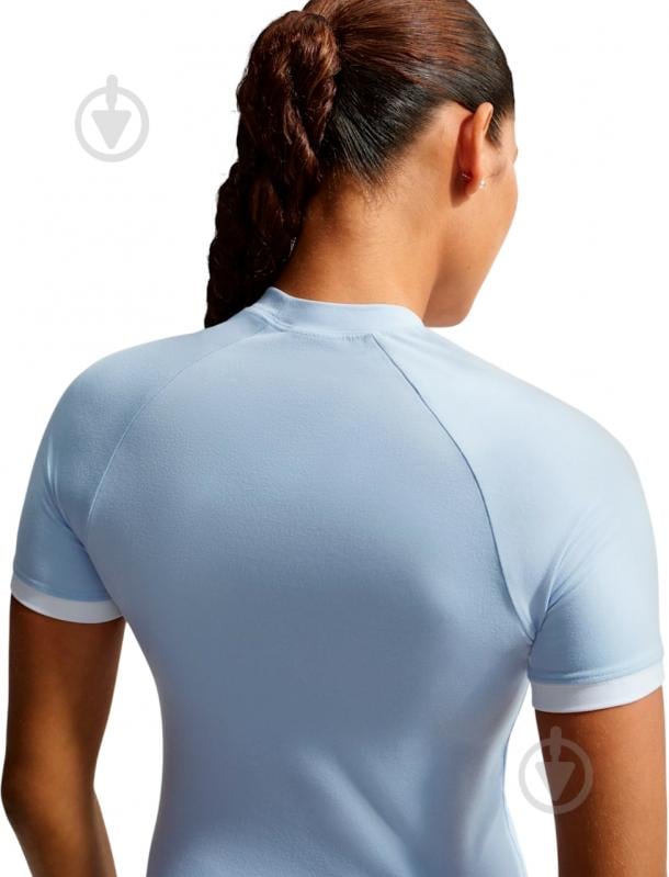 Футболка Nike W NK SS FITTED TOP GLS IO1291-407 р.XS блакитний - фото 2