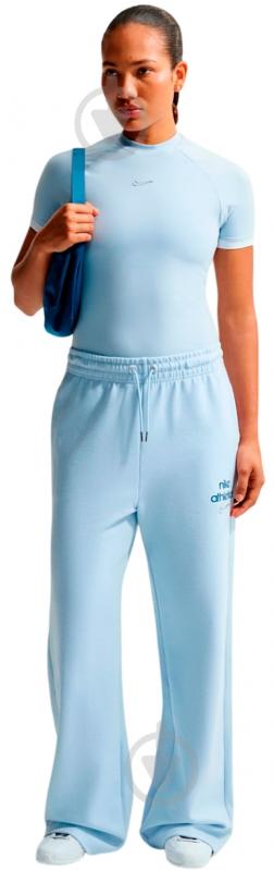 Футболка Nike W NK SS FITTED TOP GLS IO1291-407 р.XS блакитний - фото 4