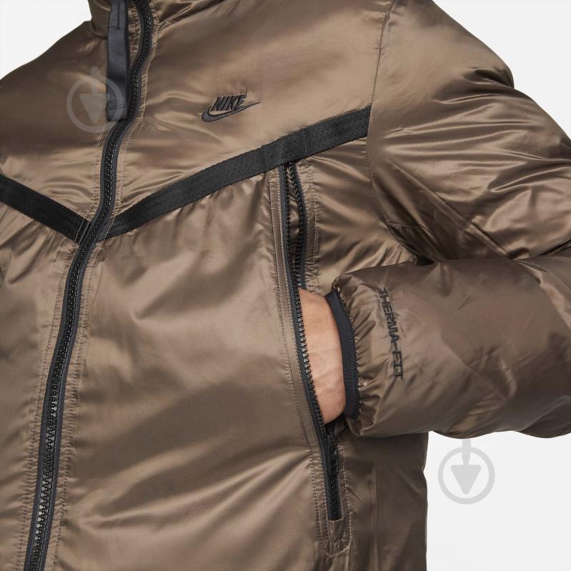 Пуховик чоловічий зимовий Nike M NSW TF RPL REVIVAL REV JKT DD6974-004 р.XL коричневий - фото 4