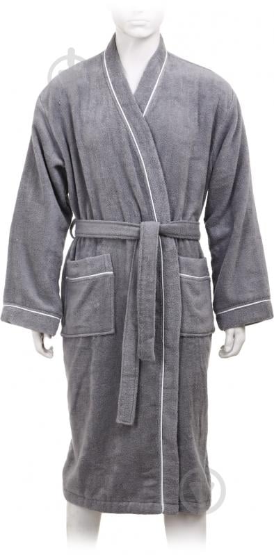 Халат La Nuit Adam р. L серый - фото 1 Халат La Nuit Adam р. L серый - фото 1