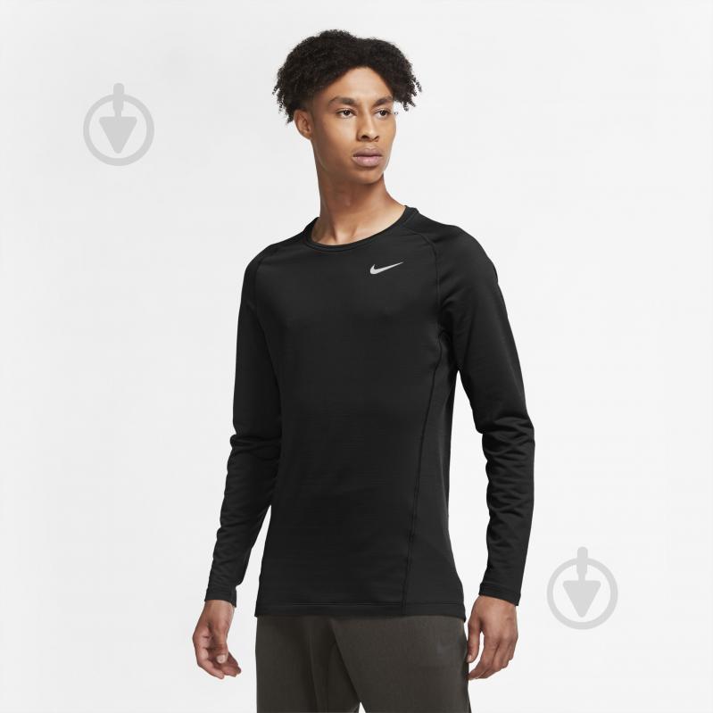 Футболка Nike M NP TOP WARM LS CREW CU6740-010 р.2XL черный - фото 3