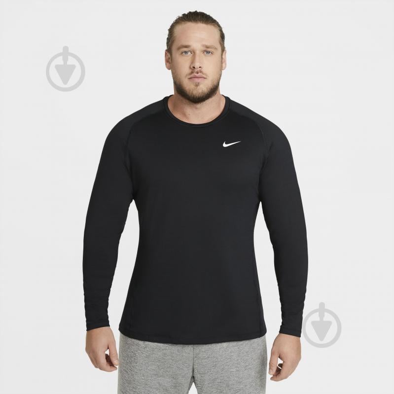 Футболка Nike M NP TOP WARM LS CREW CU6740-010 р.2XL черный - фото 8