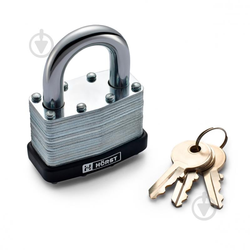Замок навесной Horst HR-LS-50E открытый (амбарный) - фото 3 Замок навесной Horst HR-LS-50E открытый (амбарный) - фото 3