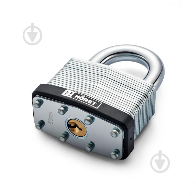 Замок навесной Horst HR-LS-50E открытый (амбарный) - фото 2 Замок навесной Horst HR-LS-50E открытый (амбарный) - фото 2