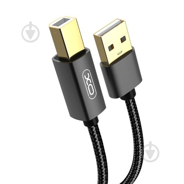 Кабель Xo USB A - USB B GB010A 1,5 м black - фото 1