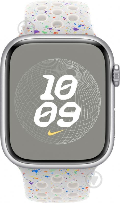 Ремінець Apple 45mm Pure Platinum Nike Sport Band - M/L (MUV13ZM/A) - фото 3