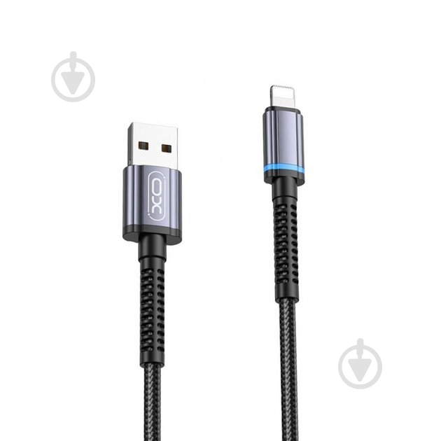 Кабель Xo USB A - Lightning NB215 2.4A 1 м black - фото 1 Кабель Xo USB A - Lightning NB215 2.4A 1 м black - фото 1